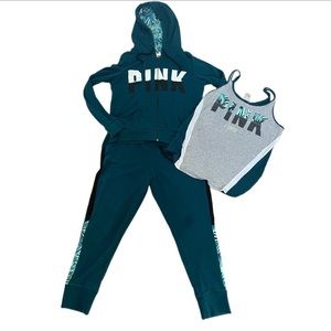 VS Pink sweatsuit bundle size L